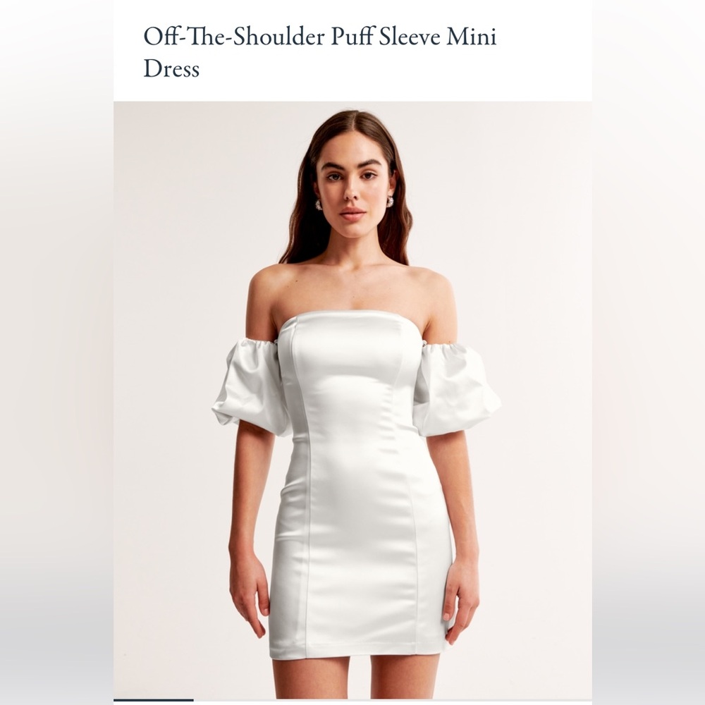 A&F Off-Shoulder White Dress